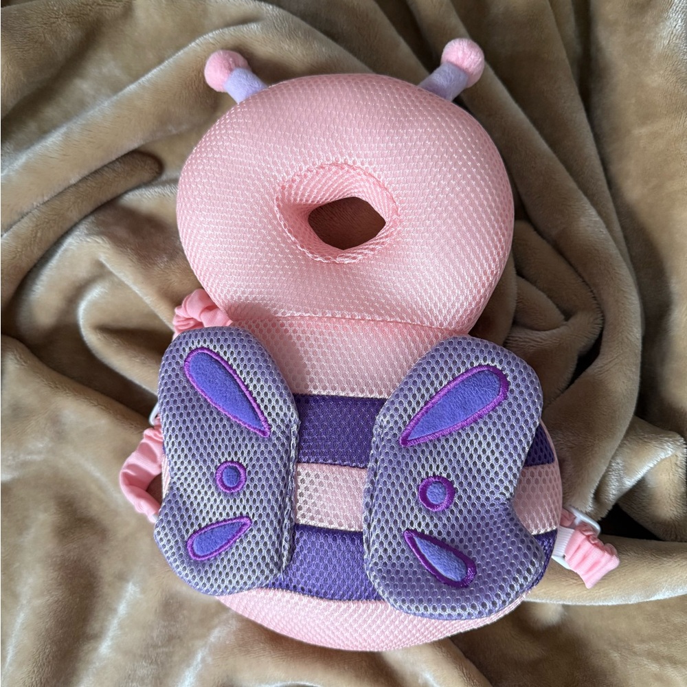 Pink and Purple Baby Head Protector